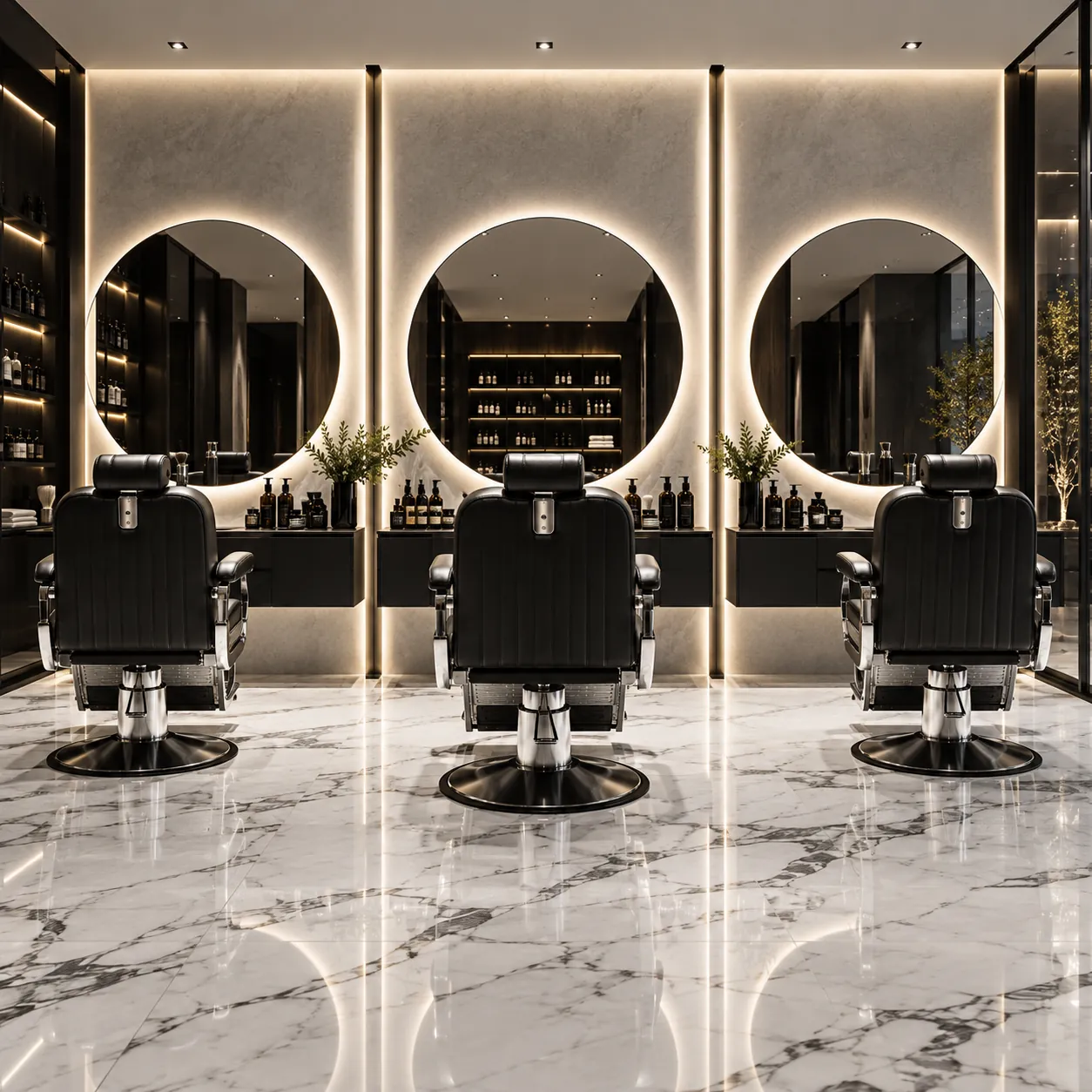 Puestos de corte de una barbería Leadership